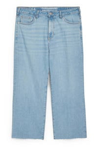 C&A XL Clockhouse cropped wide leg jeans lichtblauw