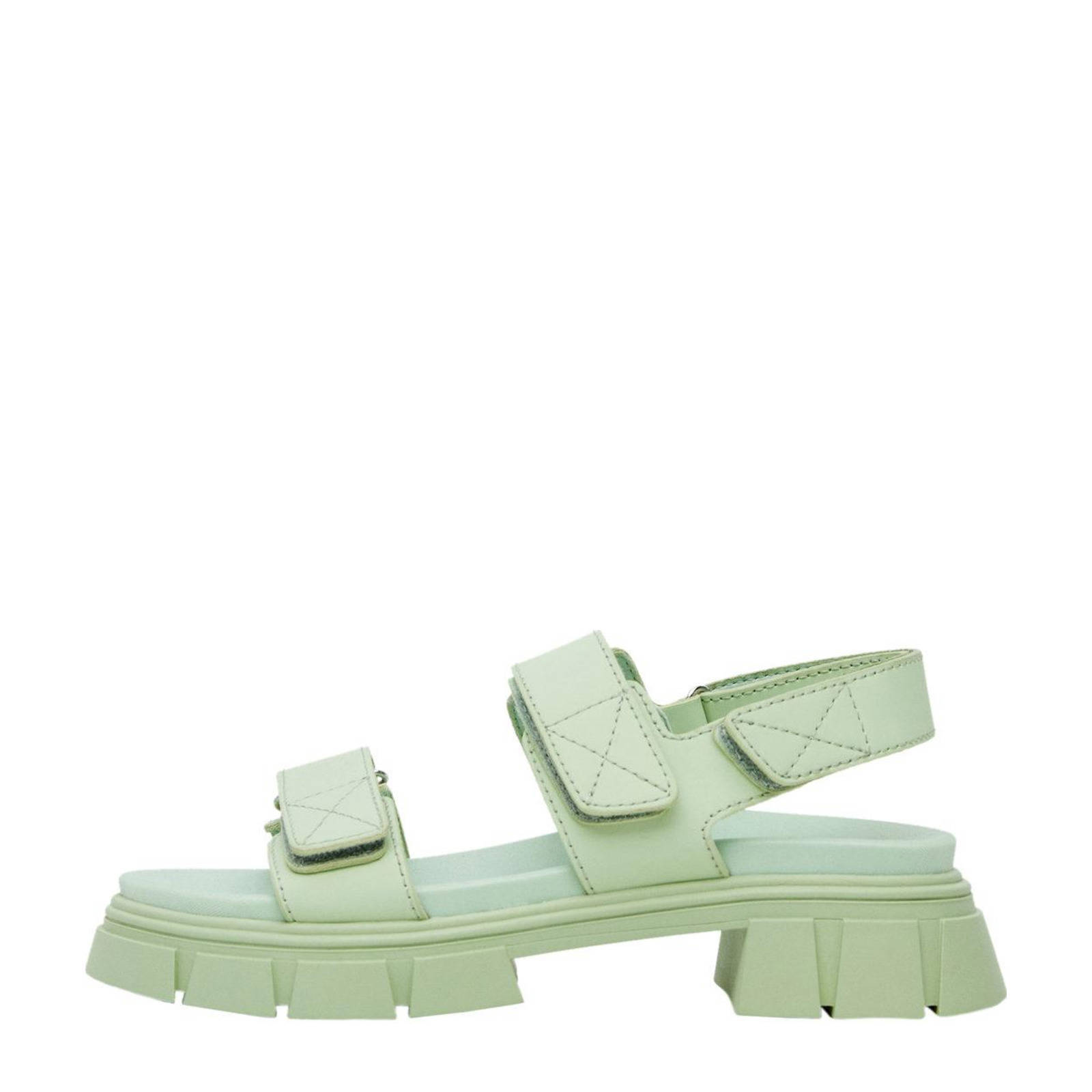 Mango chunky sandalen mintgroen | wehkamp