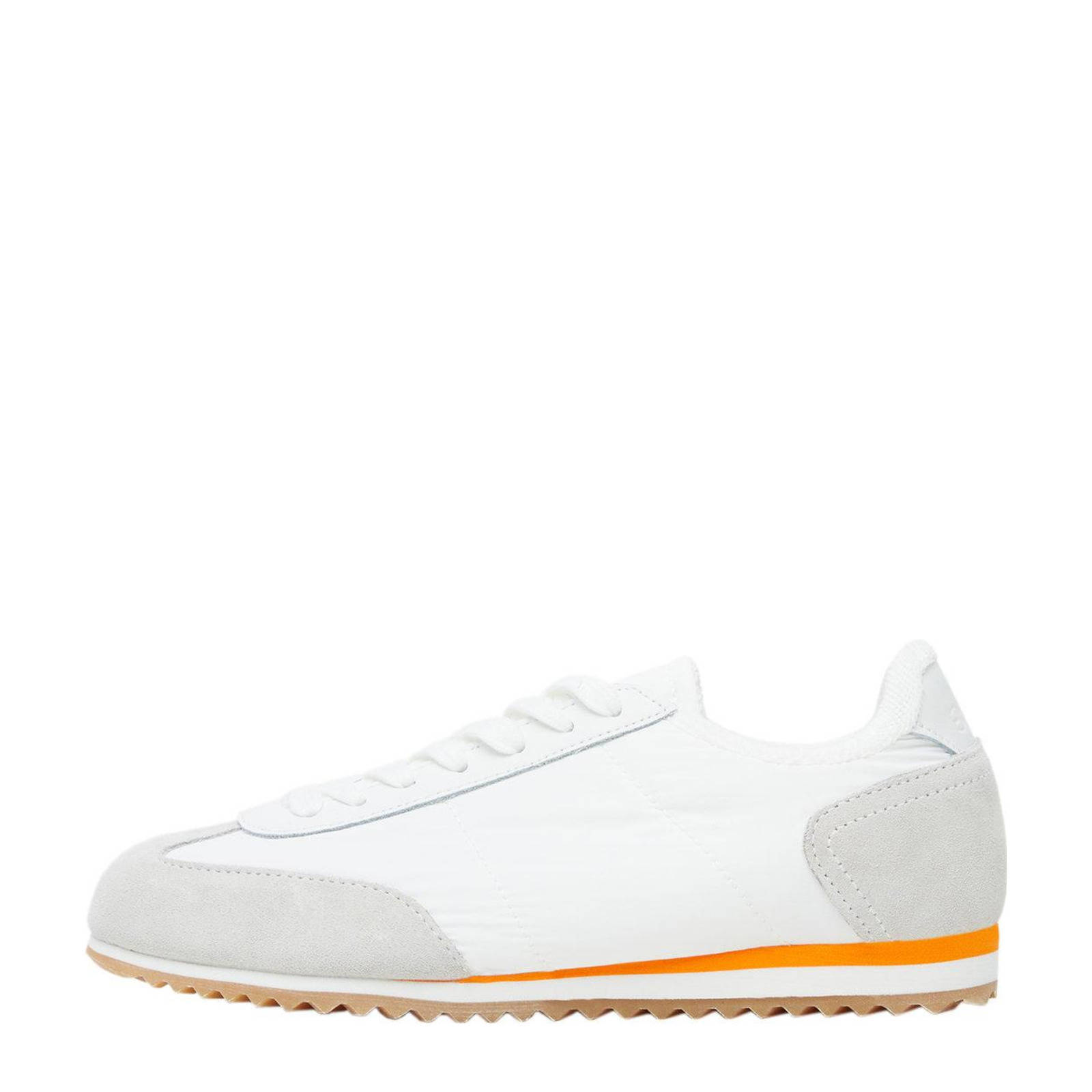 Mango leren sneakers wit | wehkamp
