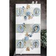 thumbnail: Cosy & Trendy Serviesset Aicha Blue 12-delig / 4 personen - 4 dinerborden, 4 ontbijtborden en 4 diepe borden