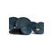 Cosy & Trendy Serviesset Aicha Blue 12-delig / 4 personen - 4 dinerborden, 4 ontbijtborden en 4 diepe borden