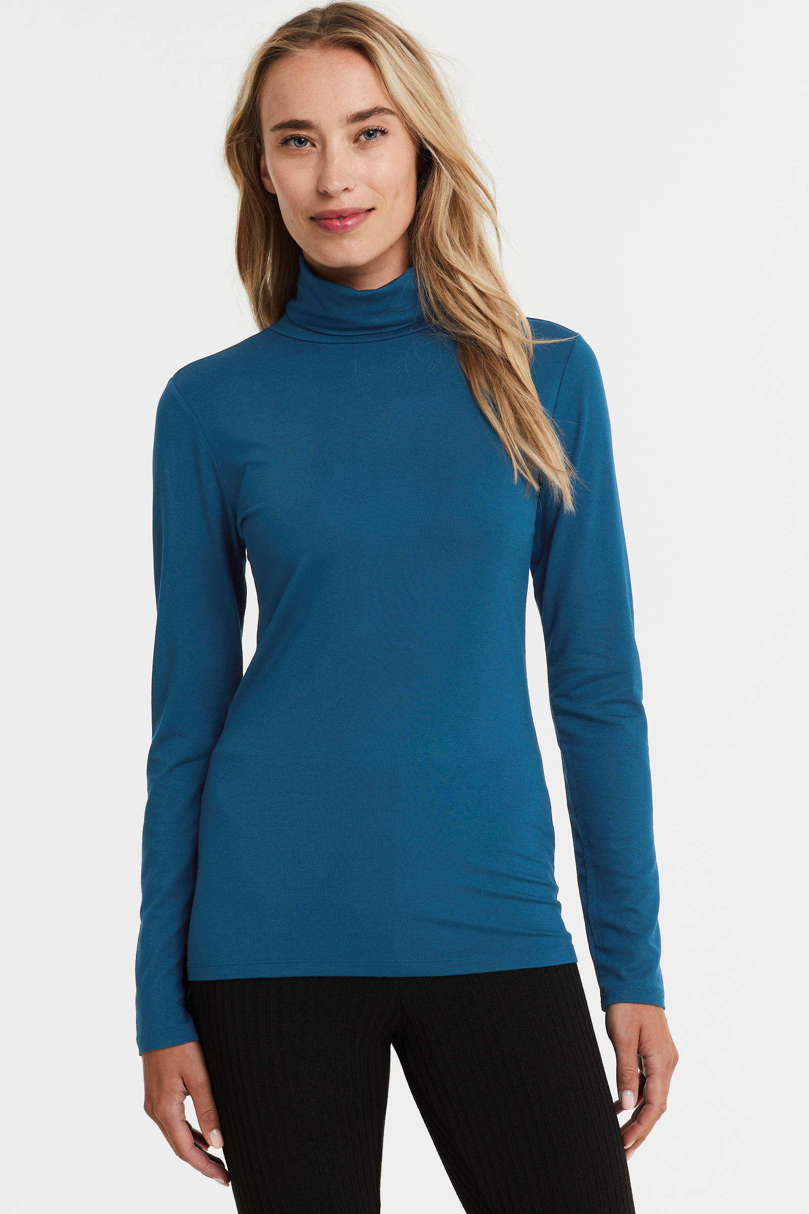 Longsleeve met col discount dames