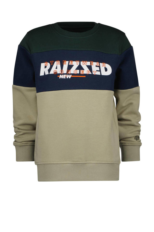 Raizzed trui Notham groen/zwart wehkamp