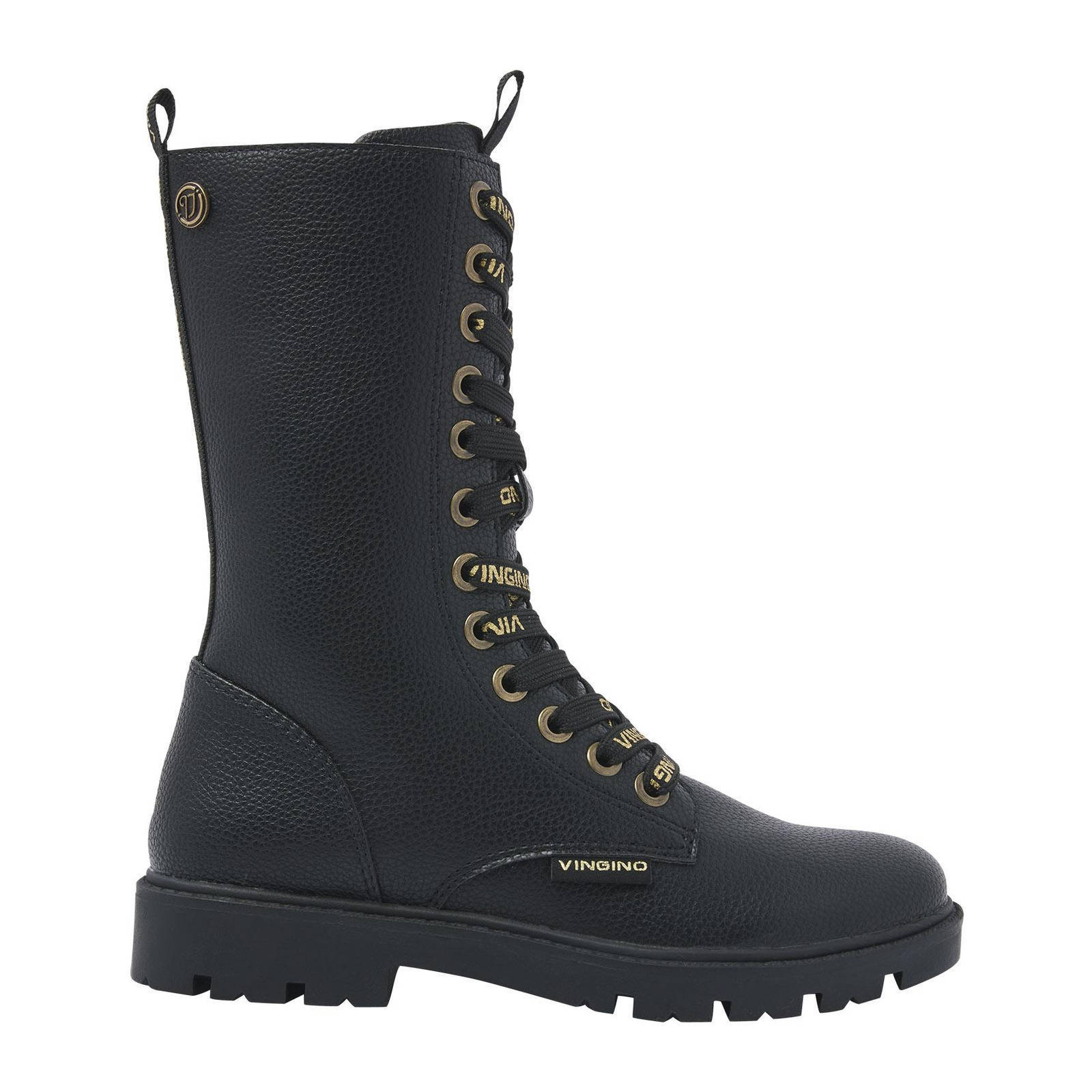 Vingino Eva X Hi veterboots zwart | wehkamp