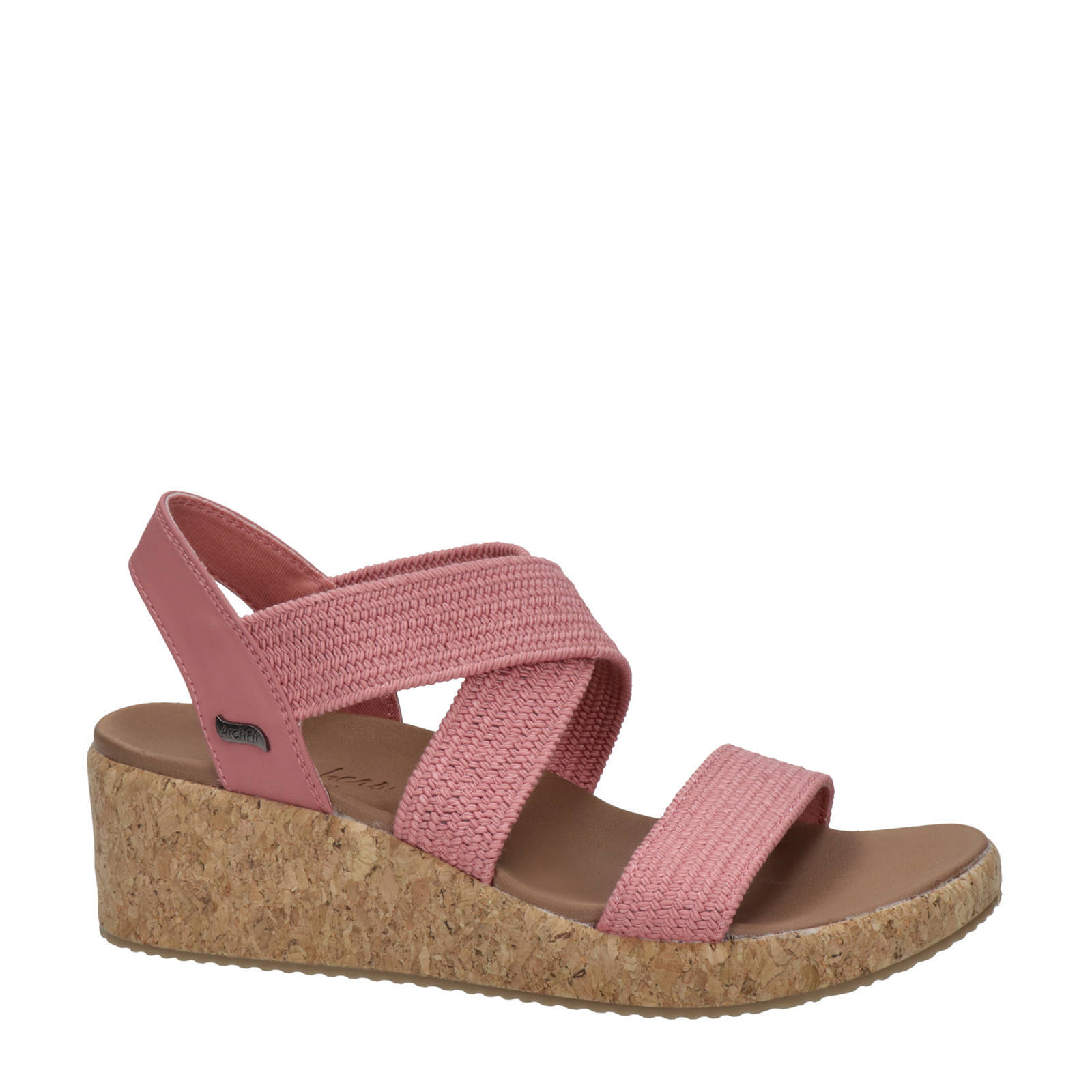 Skechers Arch Fit Berverlee sleehakken roze wehkamp