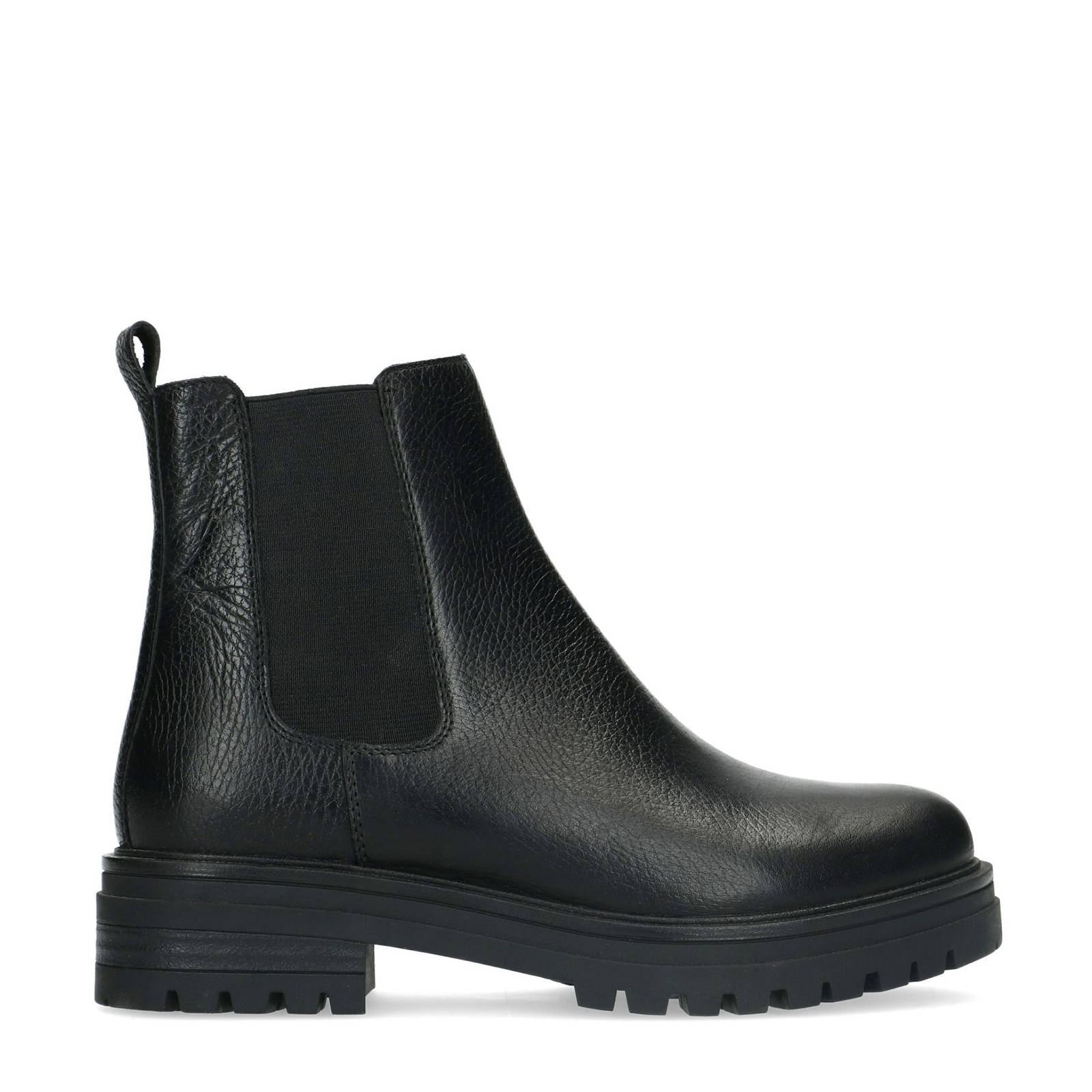 Sacha leren chelsea boots zwart | wehkamp