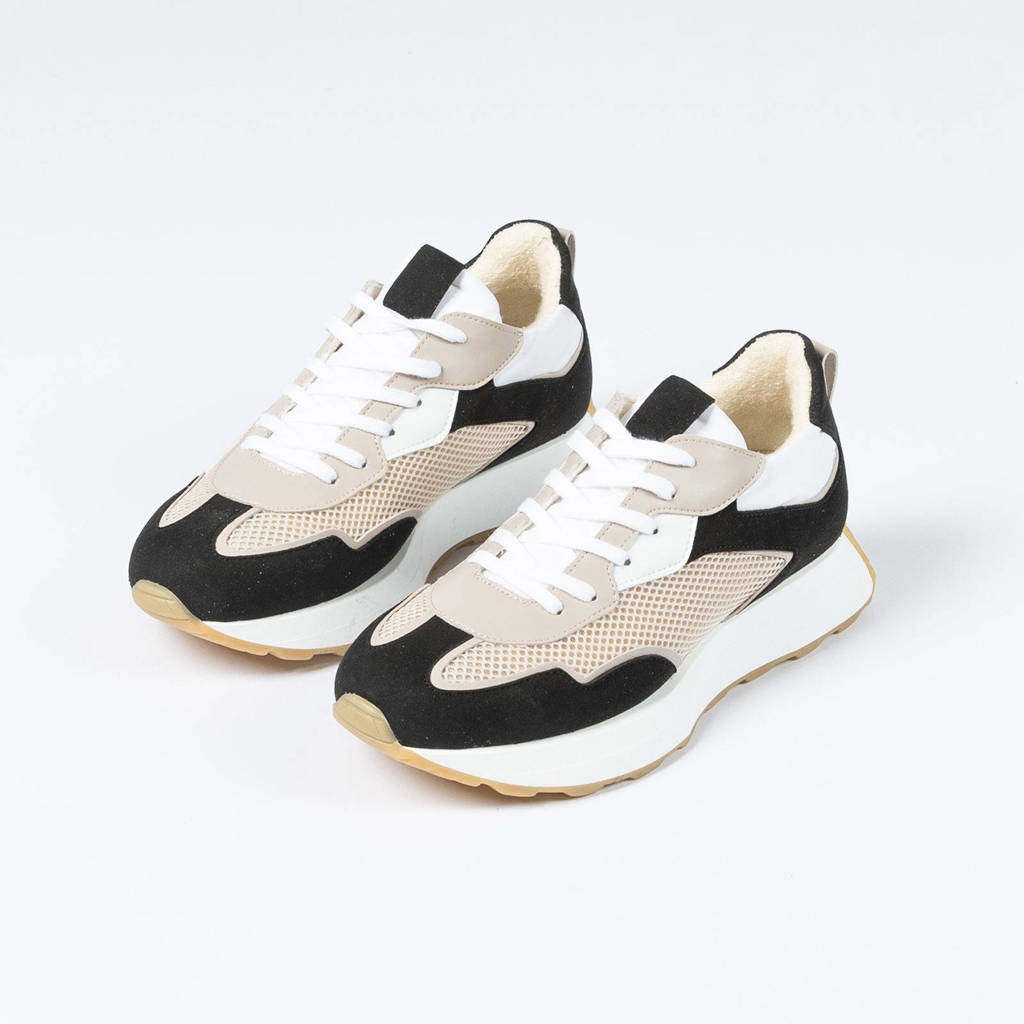Sacha sneakers beige/zwart kopen? Morgen in huis wehkamp