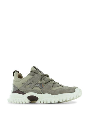 FS22W001-A  leren sneakers taupe