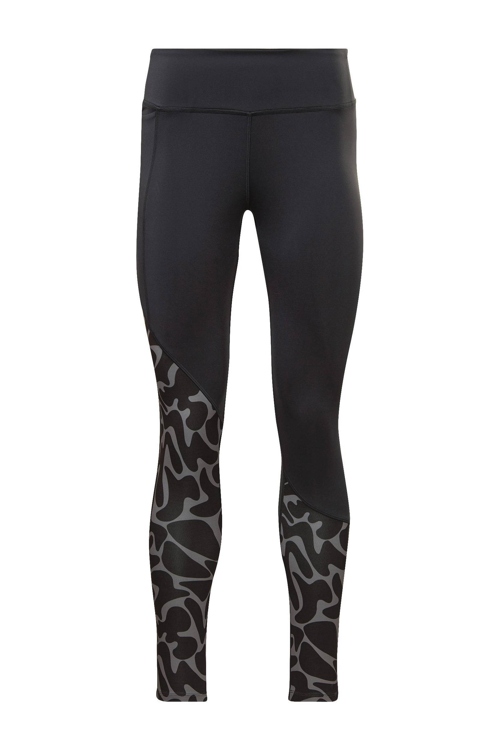 Reebok Training hardloopbroek zwart/grijs | wehkamp