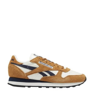 Classic Leather sneakers ecru/camel/donkerblauw
