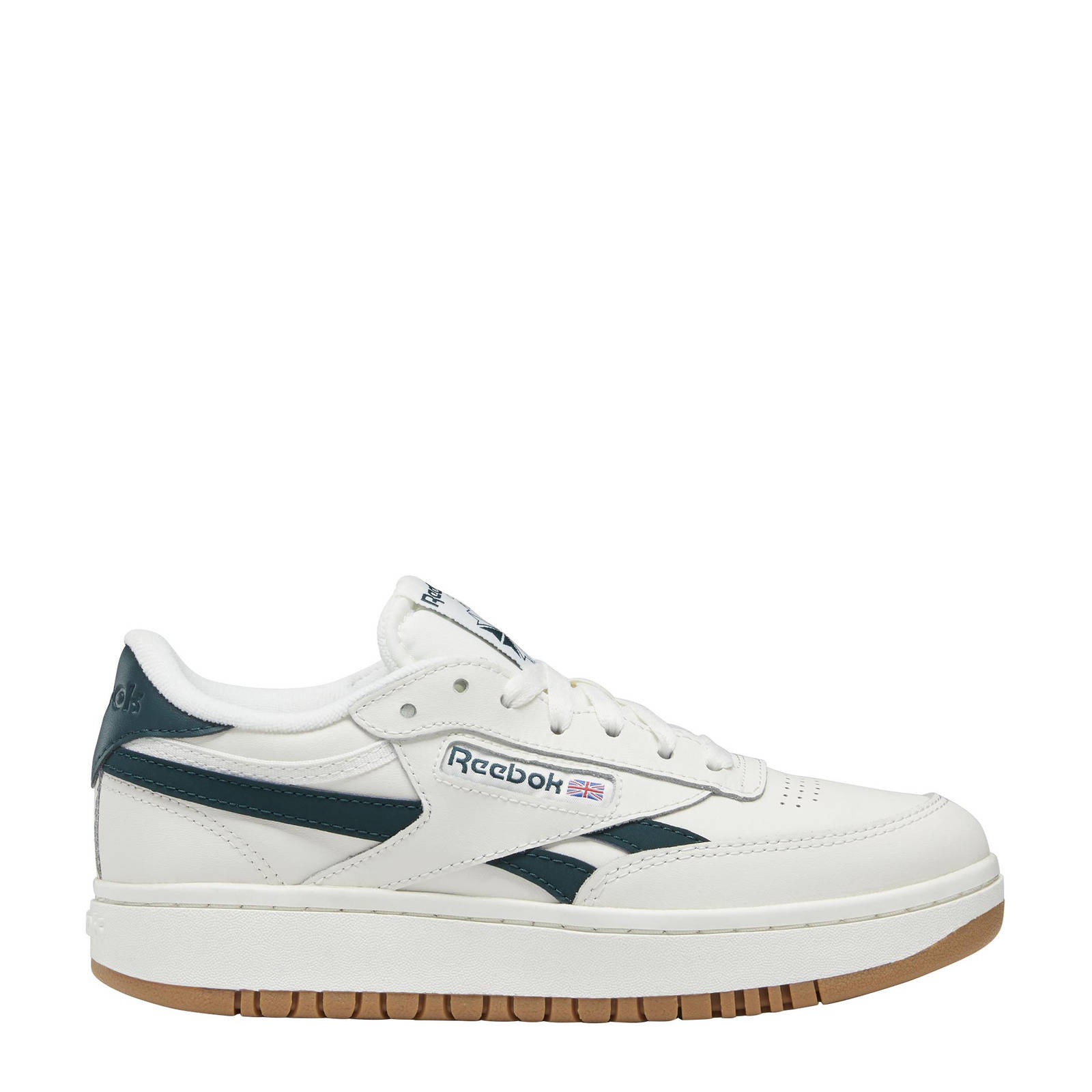 Reebok Classics Club C Double GEO sneakers ecru/groen | wehkamp