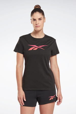 T-shirt Vector Graphic zwart/roze