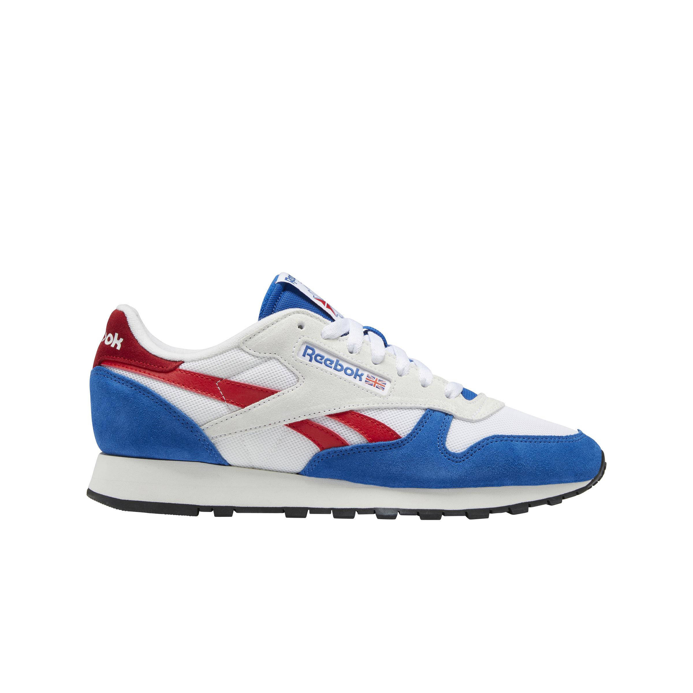 Reebok Classics Classic Leather sneakers blauw/wit/rood | wehkamp