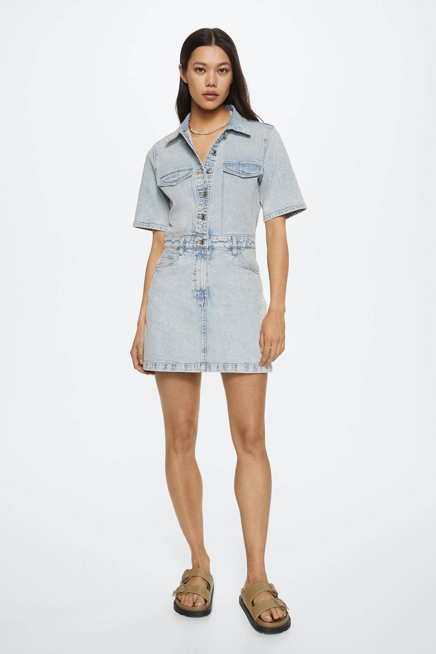 Denim jurk online mango