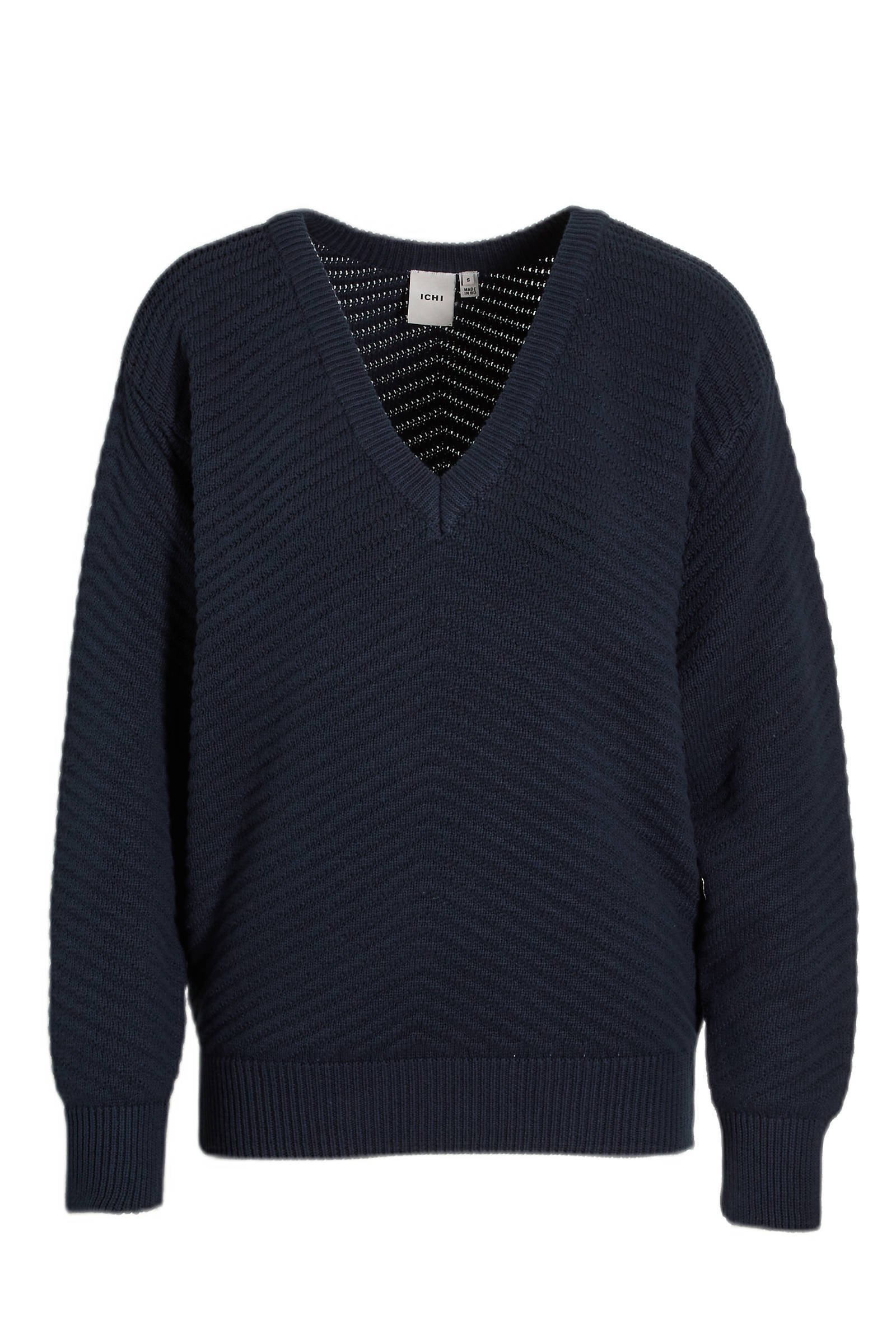 Mode Sweaters Grof gebreide truien H&M Grof gebreide trui zwart-lichtgrijs volledige print zakelijke stijl 