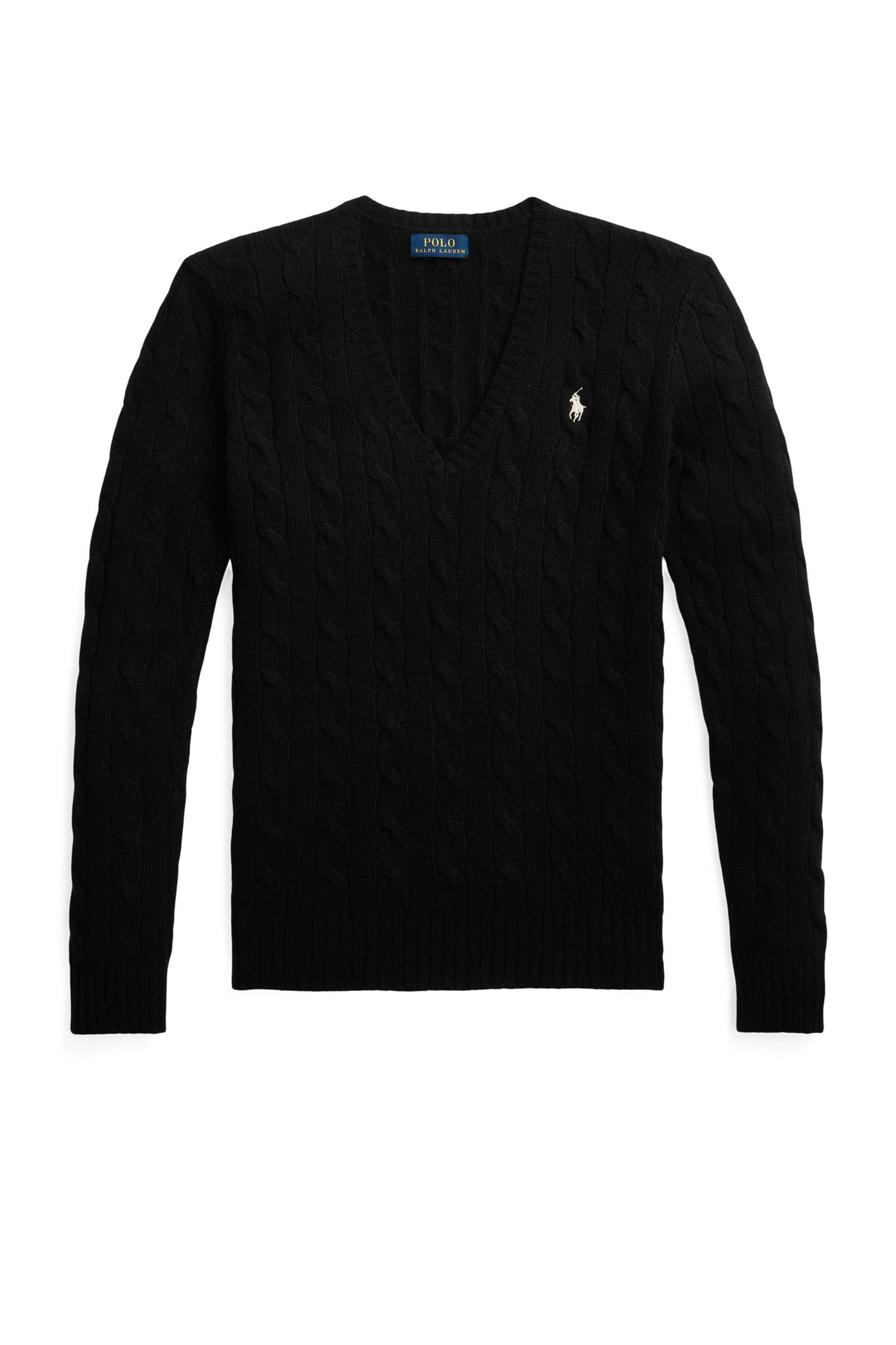 POLO Ralph Lauren trui met wol zwart wehkamp