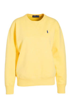 sweater met borduursels geel