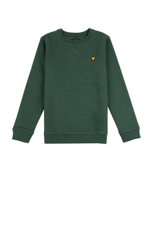 sweater met logo groen