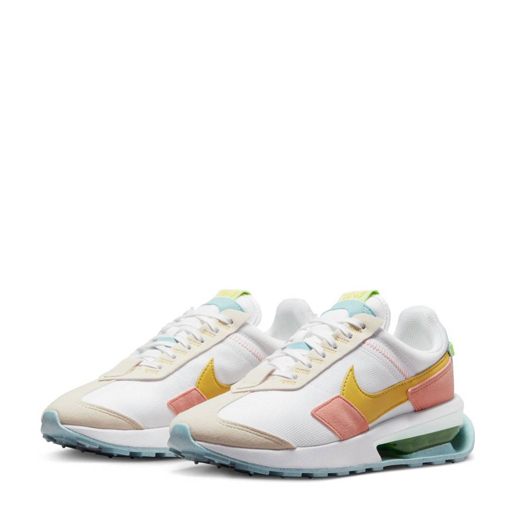 Nike Air Pre-Day sneakers wit/roze/geel wehkamp