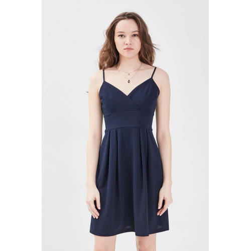 Cache Cache jurk met plooien donkerblauw afbeelding