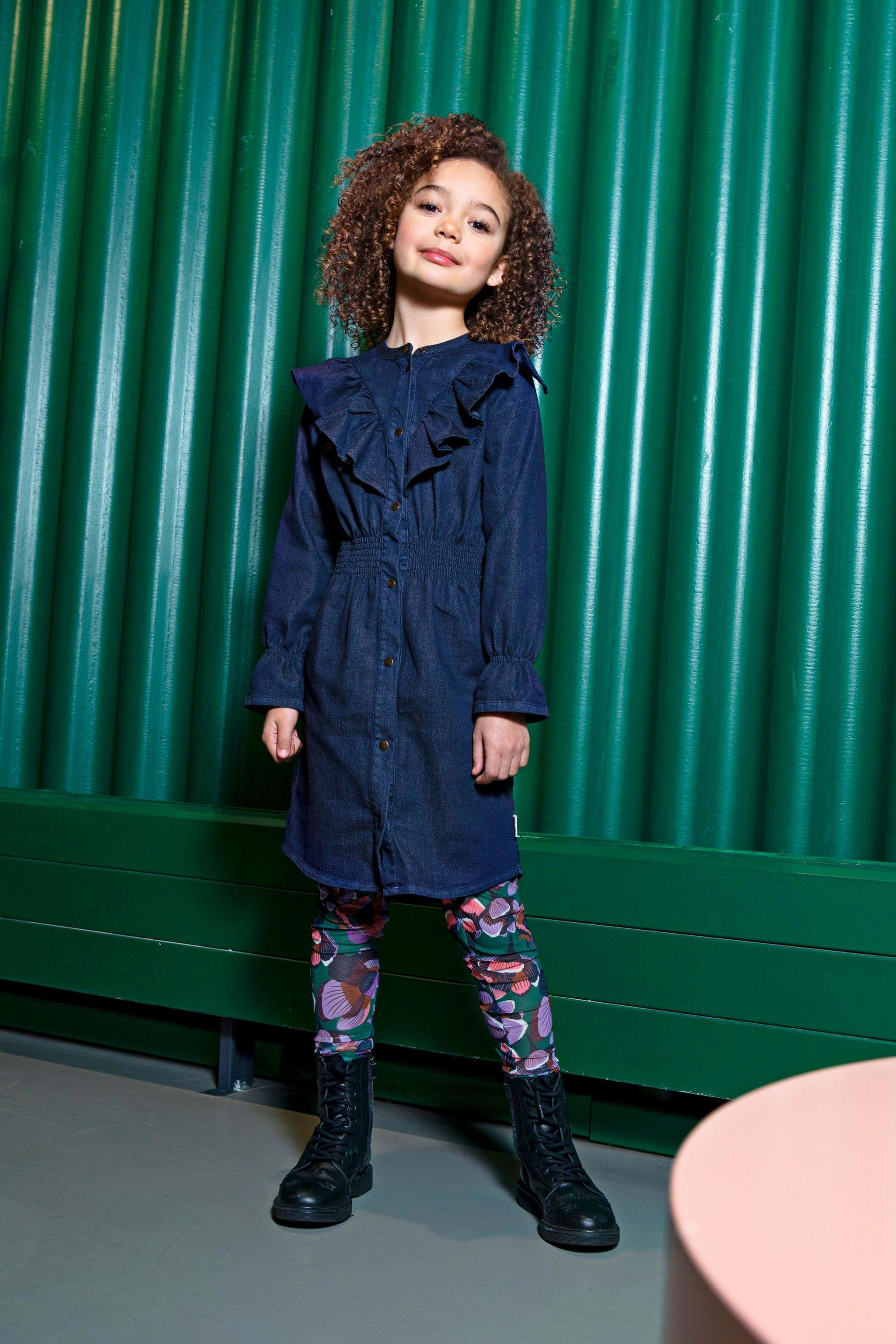 B.Nosy spijkerjurk met ruches denim blauw wehkamp