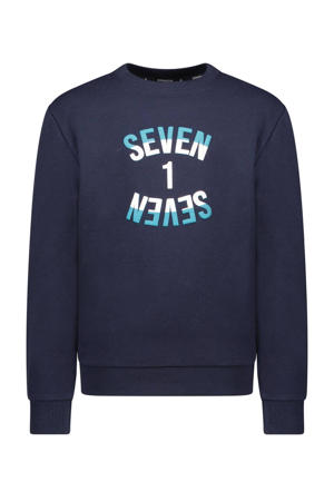 sweater met logo blauw
