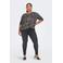 ONLY CARMAKOMA geweven top CARALBA met panterprint grijs/ taupe