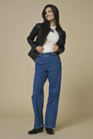 leren jas JDYEMILY zwart