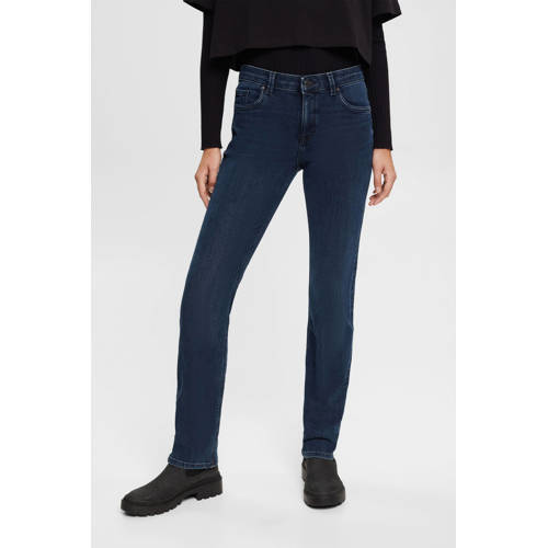 ESPRIT straight fit jeans blue black