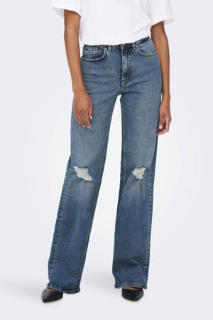 high waist wide leg jeans ONLJUICY light denim