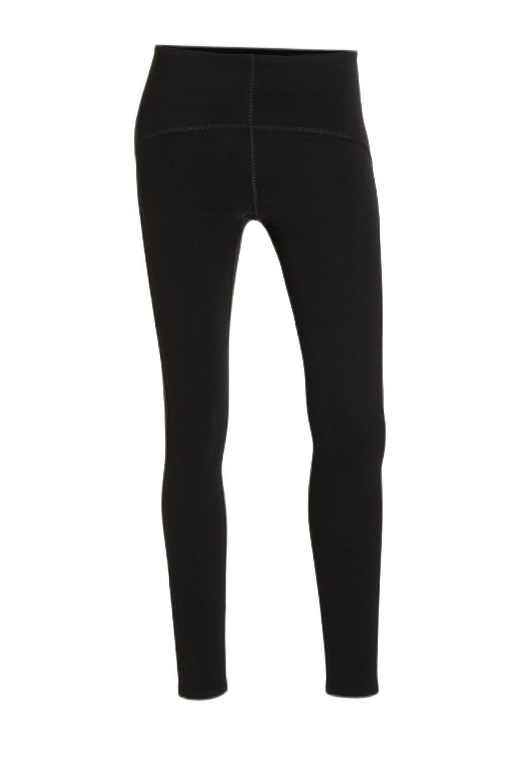 Zwarte dames C&A sportlegging van nylon met slim fit, regular waist en elastische tailleband