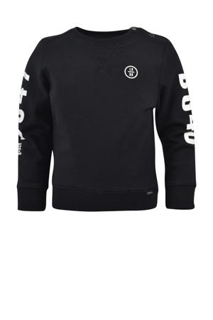 sweater Rocco met printopdruk zwart
