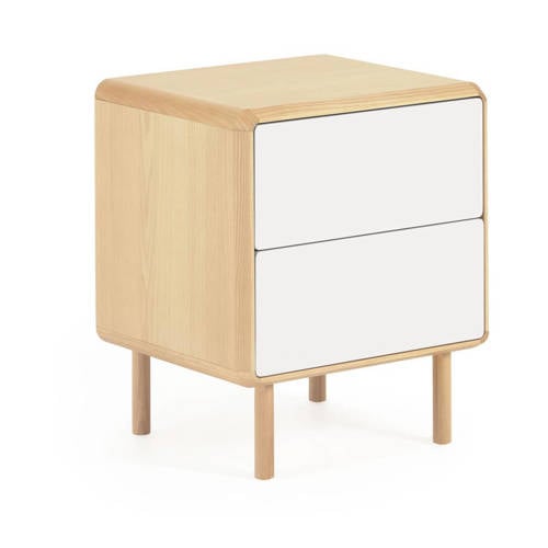 Kave Home nachtkastje Anielle - Natural, Grey