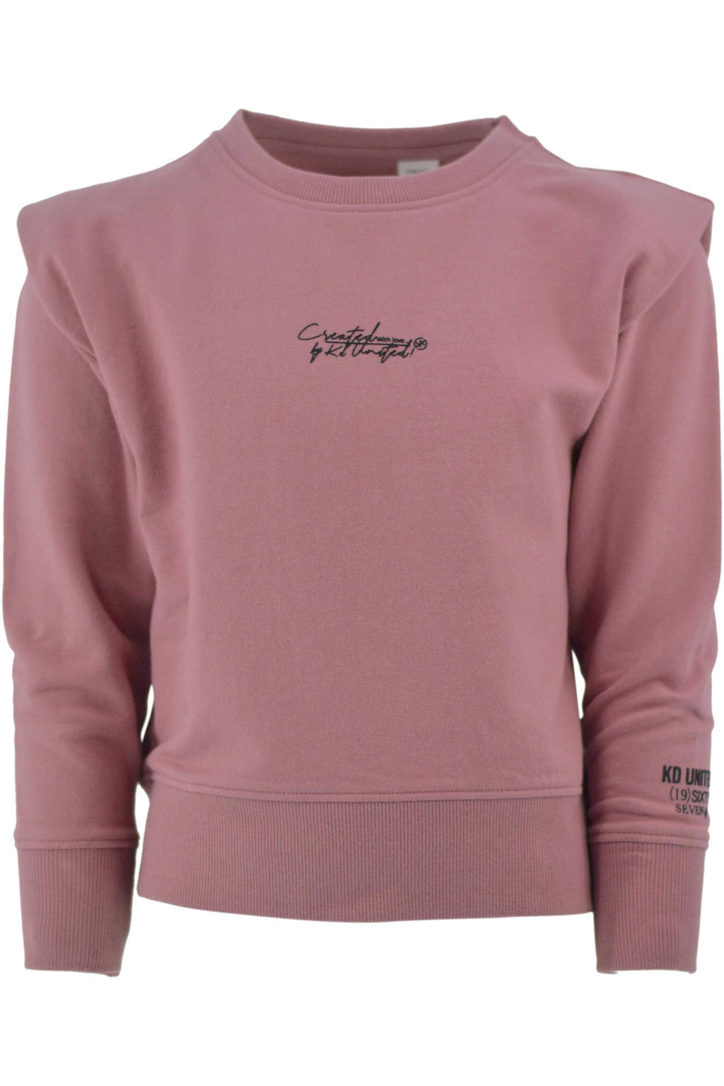 KIDDO sweater Joëlle met tekst roze