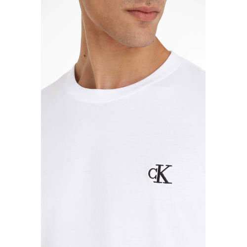 CALVIN KLEIN JEANS slim fit T-shirt bright white afbeelding