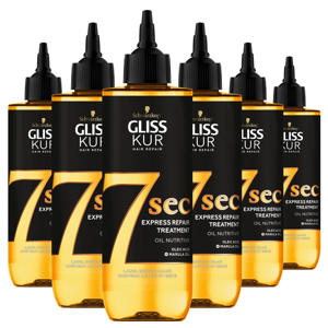 7 sec Express Repair Treatment Spray Oil Nutritive - 6 x 200 ml - voordeelverpakking
