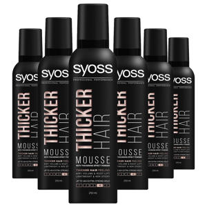Thicker Hair Mousse - 6 x 250 ml - voordeelverpakking