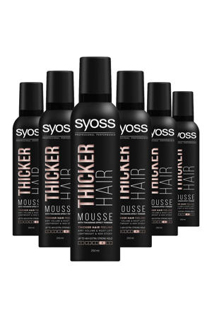 Thicker Hair Mousse - 6 x 250 ml - voordeelverpakking