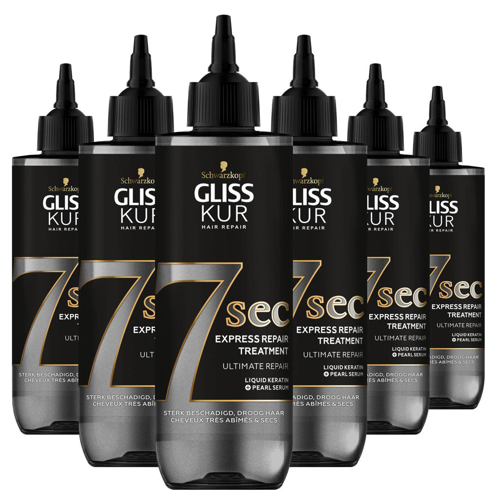 Gliss Kur 7 Sec Express Repair Treatment Spray Ultimate Repair 6 X 200 Ml Voordeelverpakking 0878