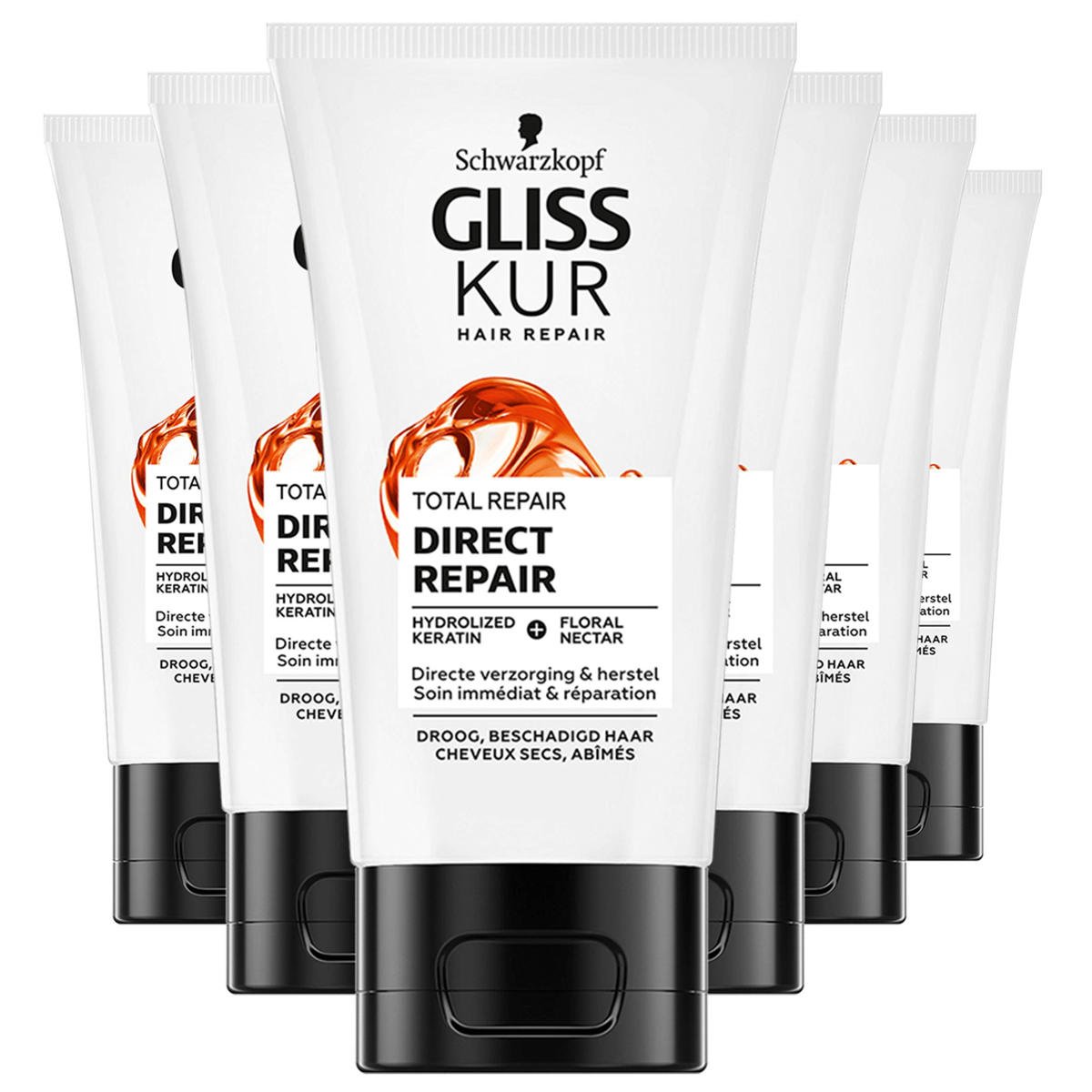 Gliss Kur Direct Repair Total Repair 6 X 150 Ml Voordeelverpakking Wehkamp 1924