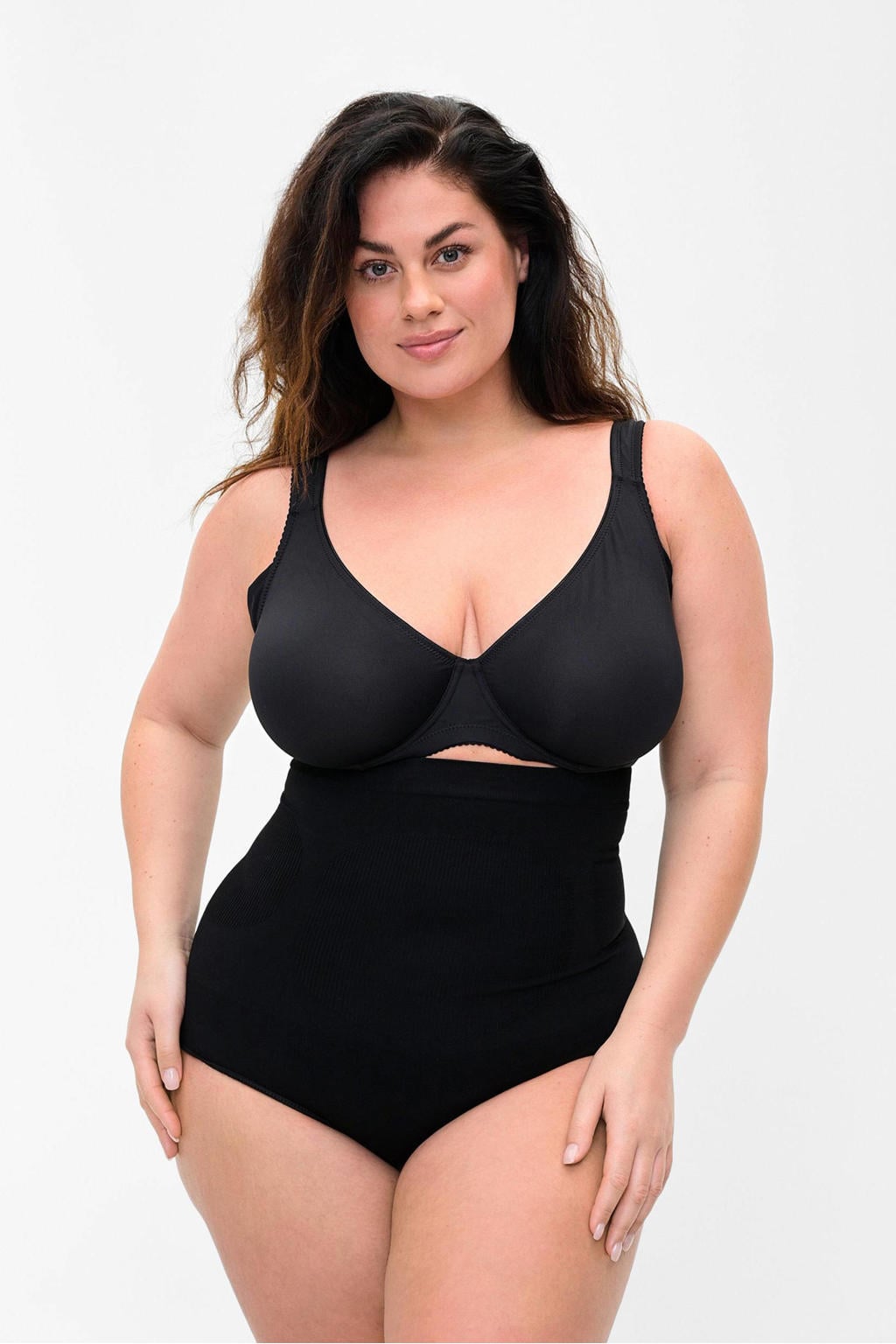 Zizzi high waist corrigerende slip zwart