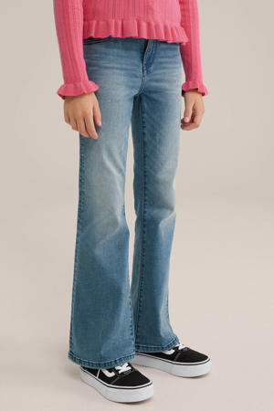 flared jeans mid blue