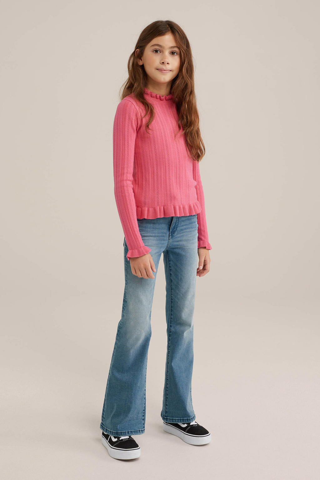 WE Fashion Blue Ridge flared jeans mid blue
