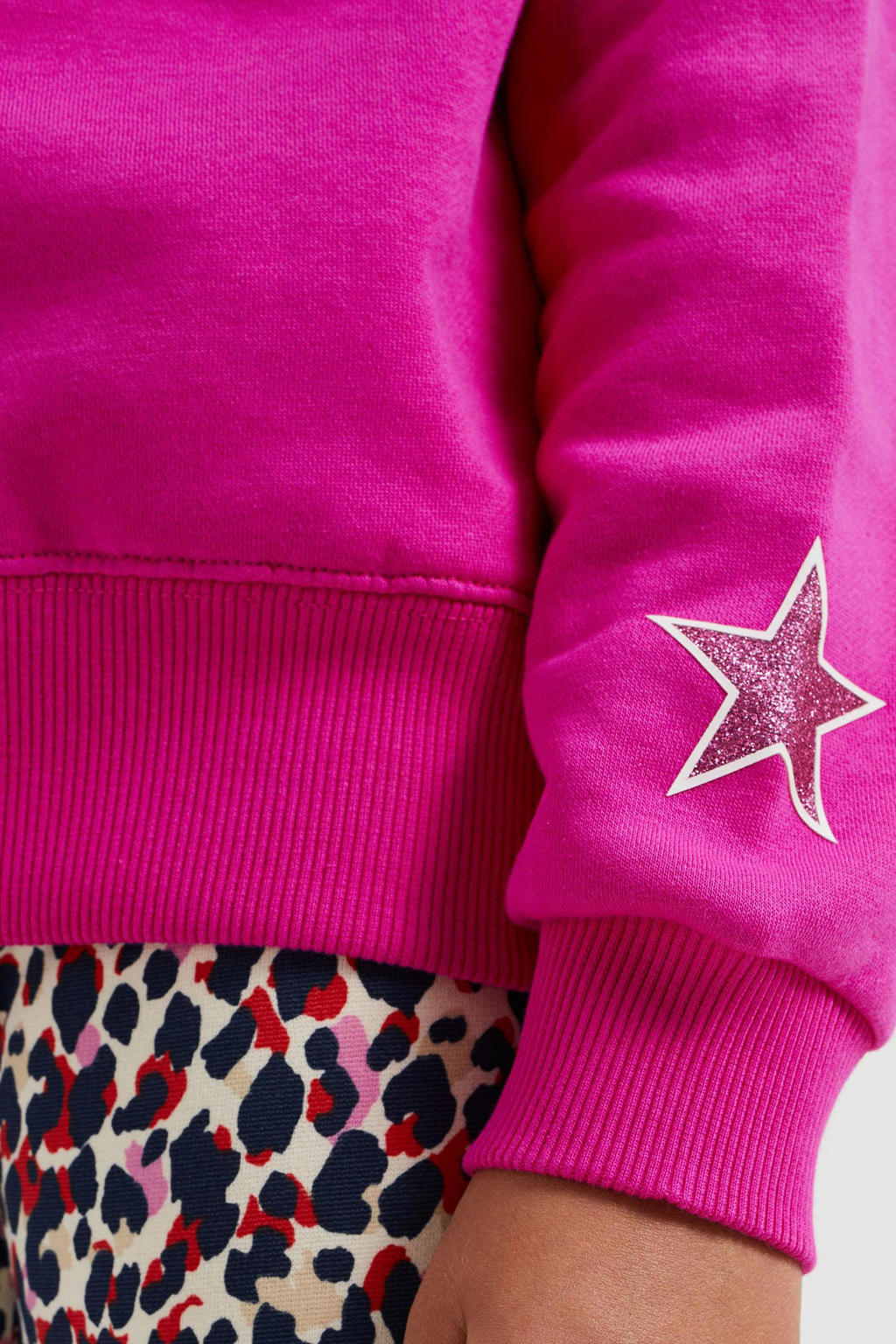 WE Fashion hoodie met tekst roze wehkamp