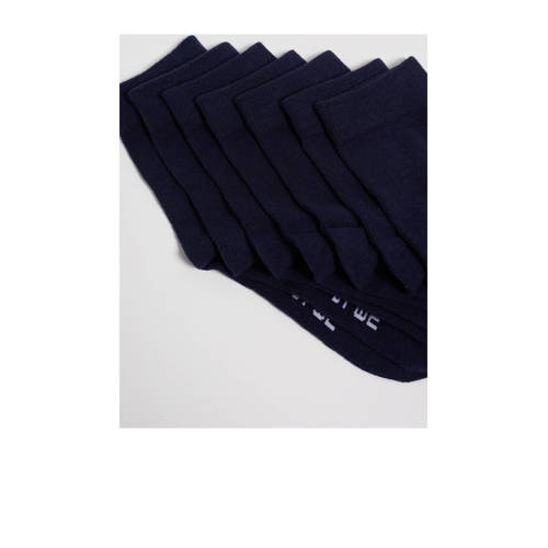 WE Fashion sokken - set van 7 donkerblauw