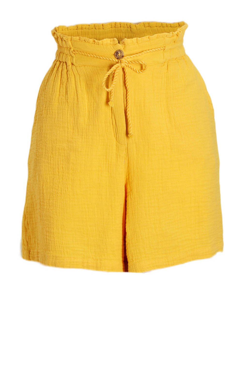 C&A high waist korte broek geel