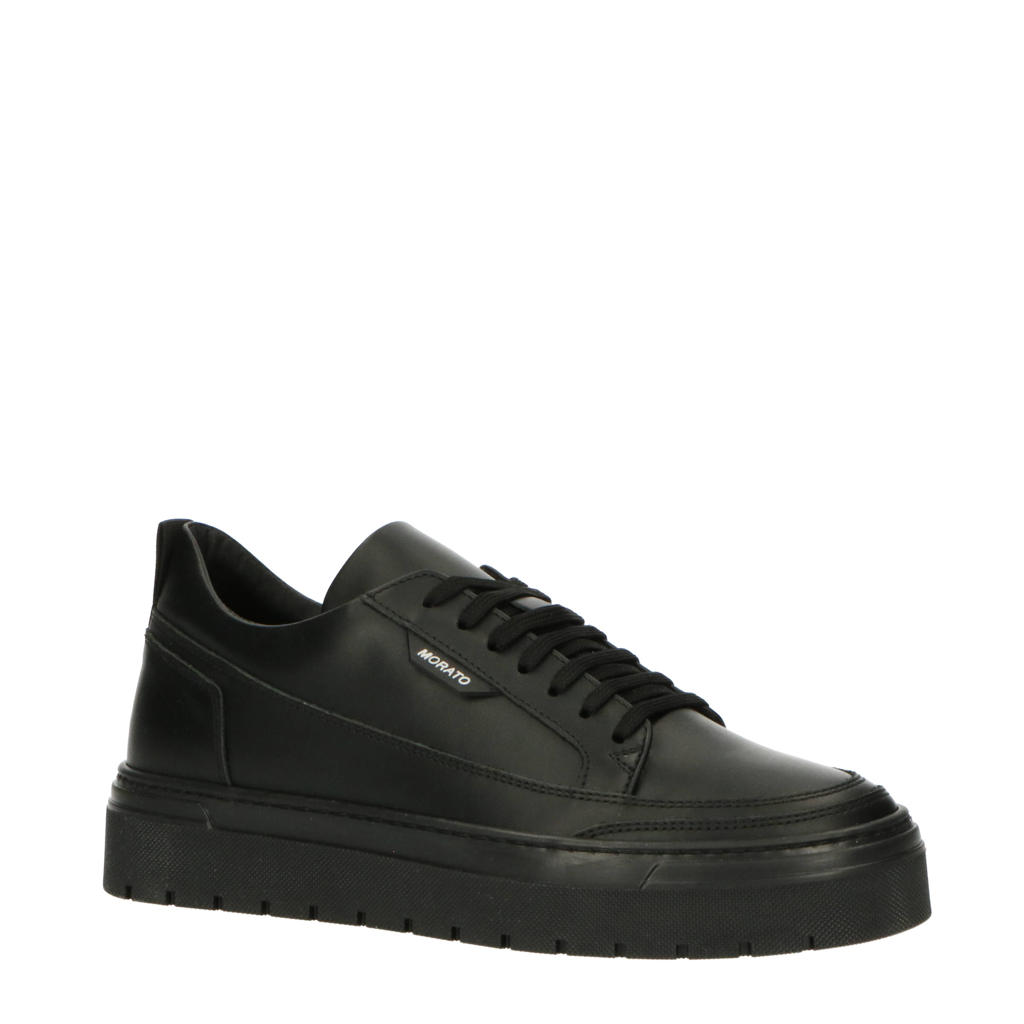 Antony Morato MMFW01526-LE300001  leren sneakers zwart