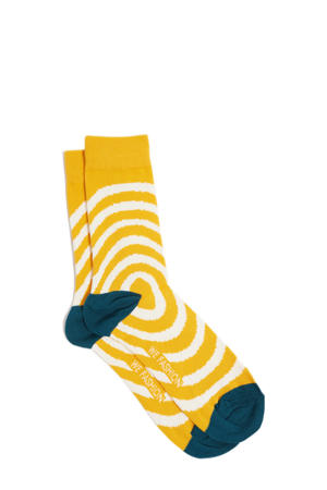 sokken met print geel