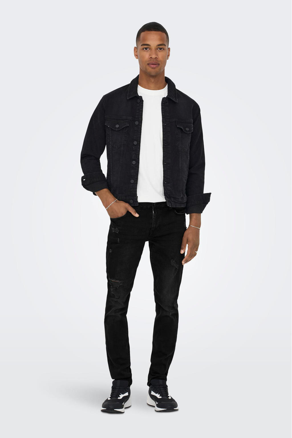 ONLY & SONS slim fit jeans PRMONSLOOM pk 2378 black denim