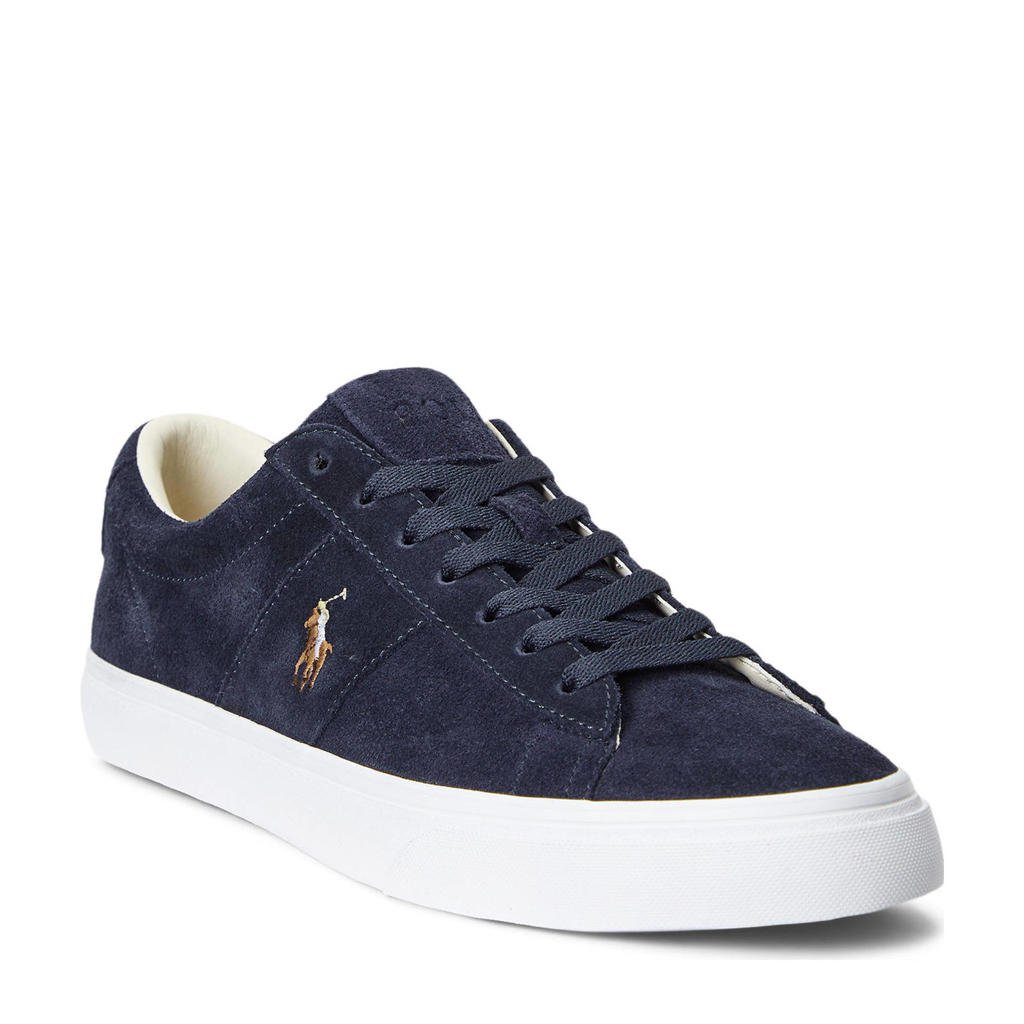 POLO Ralph Lauren Sayer suède sneakers marine | wehkamp